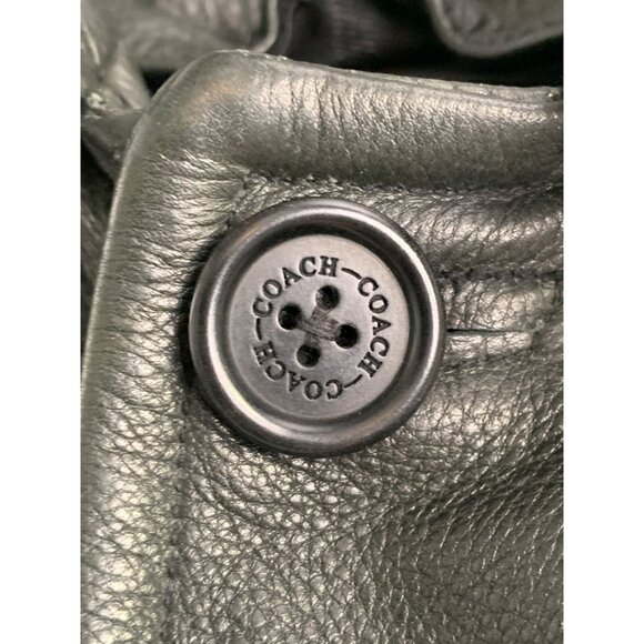 Coach Black Leather Jacket - Picture 11 of 11